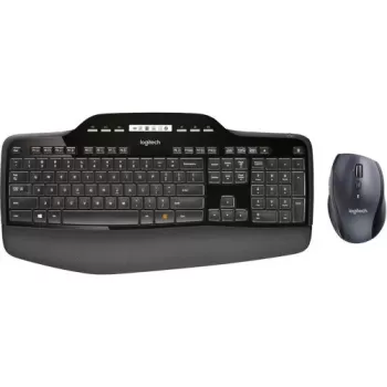 Wireless Keyboard and Mouse Set Logitech MK710 LogitechMK710 Color:black