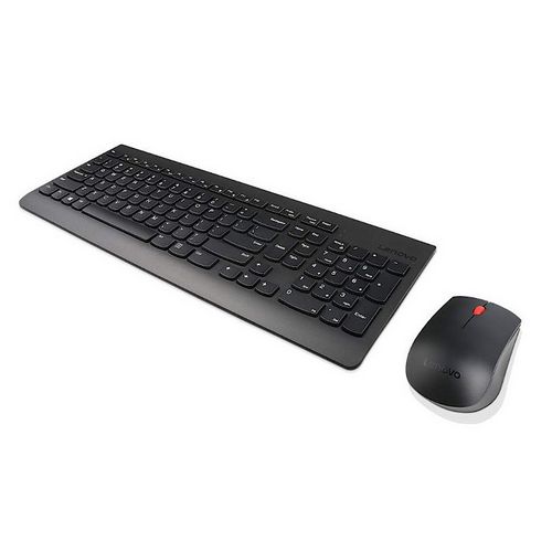 סט מקלדת ועכבר אלחוטי Lenovo Wireless Keyboard Mouse Combo GX30W22197 צבע שחור