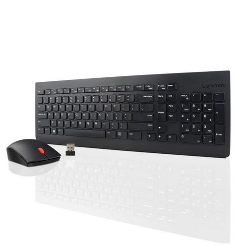 סט מקלדת ועכבר אלחוטי Lenovo Wireless Keyboard Mouse Combo GX30W22197 צבע שחור