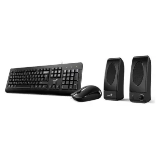 Keyboard, Mouse and Wired Speaker Set Genius KMS-U130 Color:black Keyboard, Mouse and Wired Speaker Set Genius KMS-U130 Color:black