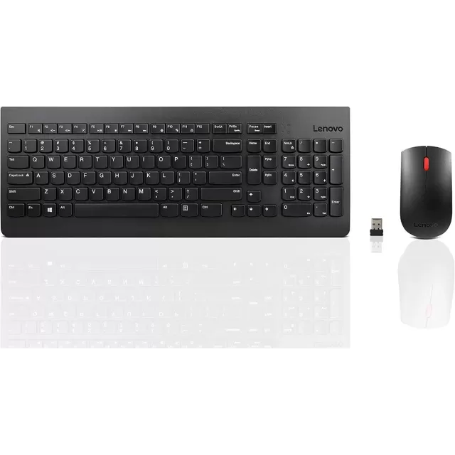 סט מקלדת ועכבר אלחוטי Lenovo 510 Wireless רוסית, שחור GX31D64837