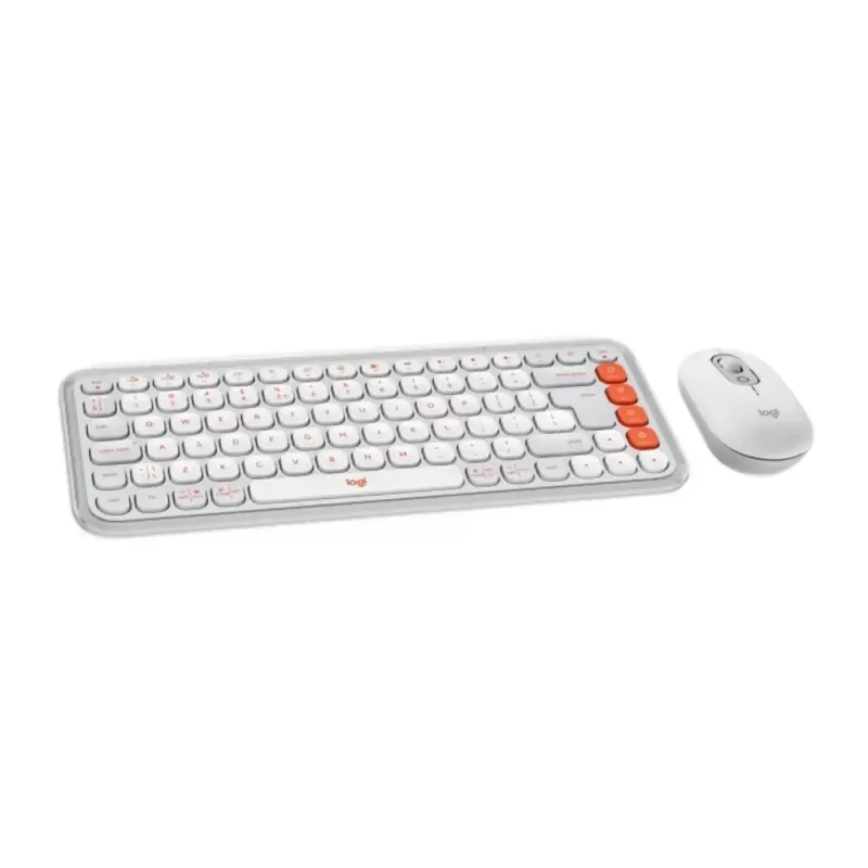 סט מקלדת ועכבר אלחוטיים Logitech POP ICON COMBO 920-013141 צבע אוף-וויט סט מקלדת ועכבר אלחוטיים Logitech POP ICON COMBO 920-013141 צבע אוף-וויט