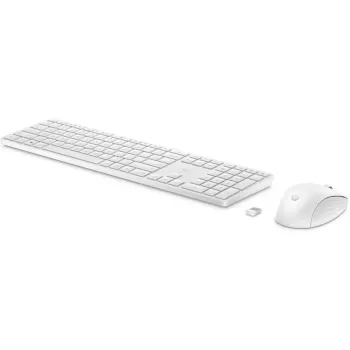 סט מקלדת ועכבר HP 655 Wireless Keyboard & Mouse Combo HE לבן 860P8AA