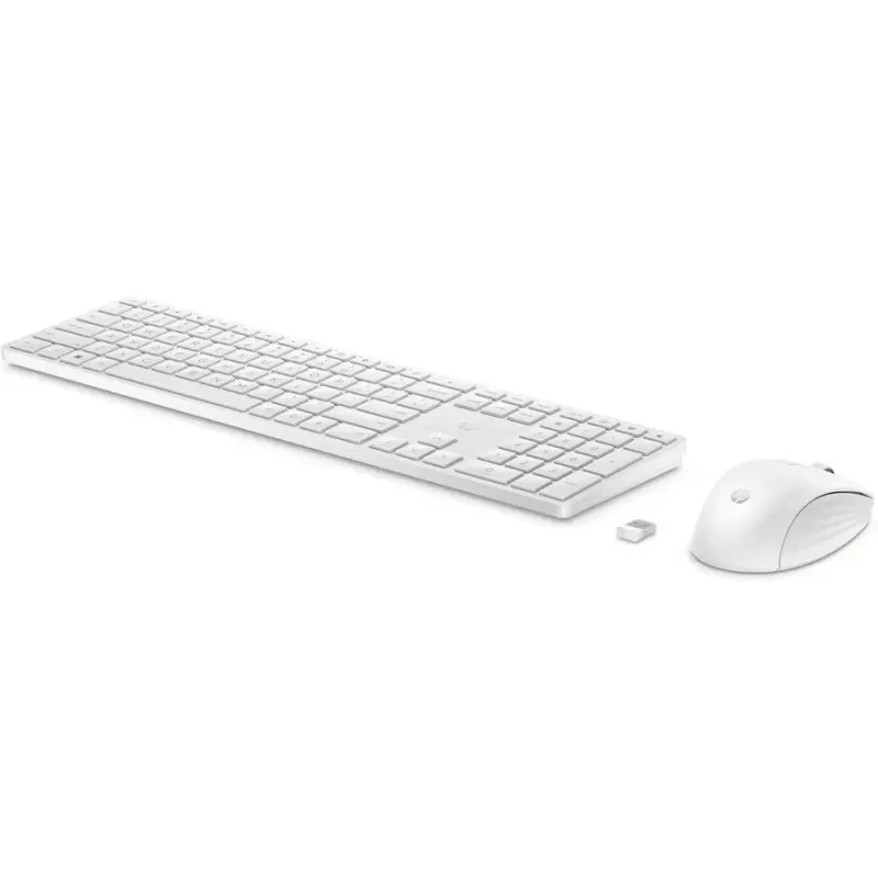 סט מקלדת ועכבר HP 655 Wireless Keyboard & Mouse Combo HE לבן 860P8AA