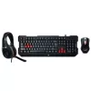 Специальный Игровой Набор: Клавиатура + Мышь + Наушники (Проводные) Genius KMH-200 Цвет:чёрный