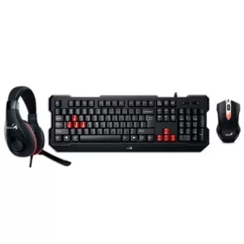 Special Gaming Set: Keyboard + Mouse + Headphones (Wired) Genius KMH-200 Color:black Special Gaming Set: Keyboard + Mouse + Headphones (Wired) Genius KMH-200 Color:black