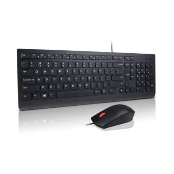 סט מקלדת ועכבר חוטי Lenovo Essential Wired Combo Keyboard and Mouse 4X31R64417 צבע שחור סט מקלדת ועכבר חוטי Lenovo Essential Wired Combo Keyboard and Mouse 4X31R64417 צבע שחור
