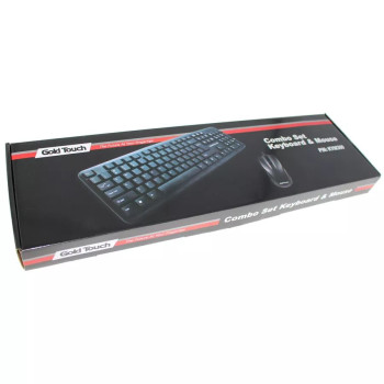 Wired Keyboard and Mouse Set Gold Touch Combo KYM300 Color:black.. Wired Keyboard and Mouse Set Gold Touch Combo KYM300 Color:black..