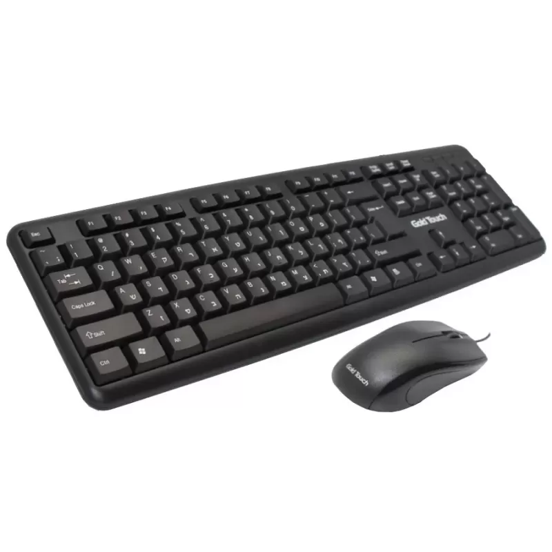 סט מקלדת ועכבר חוטי Gold Touch Combo KYM300 צבע שחור סט מקלדת ועכבר חוטי Gold Touch Combo KYM300 צבע שחור