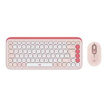 Беспроводной Комплект Клавиатура + Мышь Logitech POP ICON COMBO pink 920-013142 Беспроводной Комплект Клавиатура + Мышь Logitech POP ICON COMBO pink 920-013142
