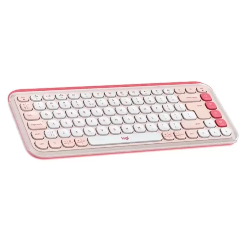 Wireless Keyboard and Mice Sets Logitech POP ICON COMBO pink 920-013142