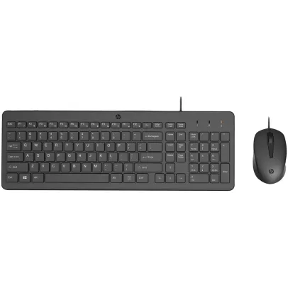 Комплект Беспроводной Клавиатуры и Мыши Проводная Клавиатура и Мышь HP 150 240J7AA#ABT Цвет:чёрный Комплект Беспроводной Клавиатуры и Мыши Проводная Клавиатура и Мышь HP 150 240J7AA#ABT Цвет:чёрный