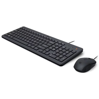 Wireless Keyboard and Mouse Set Wired Keyboard and Mouse Set HP 150 240J7AA#ABT Color:black