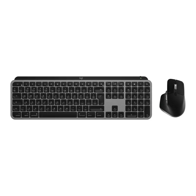 סט מקלדת ועכבר אלחוטי Logitech MX Keys S Combo for Mac אפור 920-012845