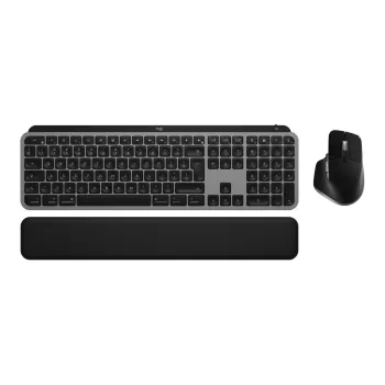 סט מקלדת ועכבר אלחוטי Logitech MX Keys S Combo for Mac אפור 920-012845