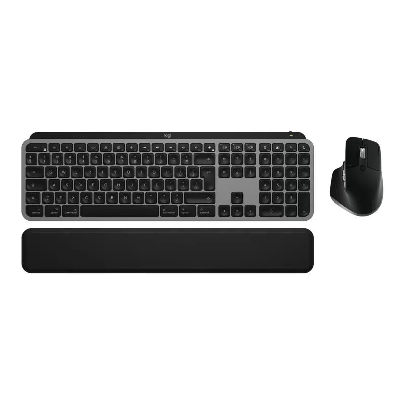 סט מקלדת ועכבר אלחוטי Logitech MX Keys S Combo for Mac אפור 920-012845