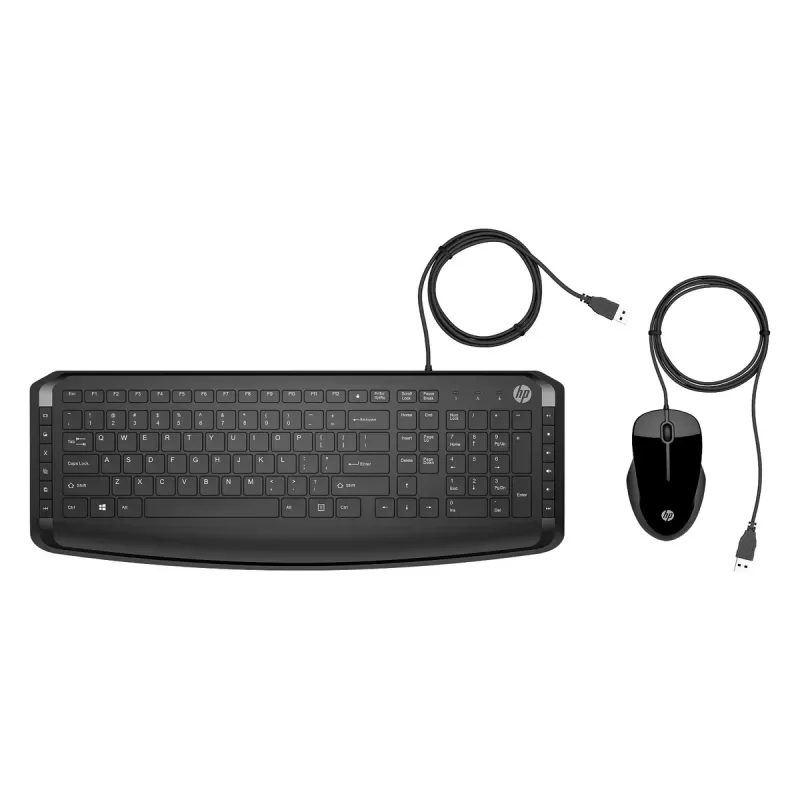 Wired Keyboard and Mouse Set HP Pavilion Keyboard and Mouse 200 9DF28AA Color:black Wired Keyboard and Mouse Set HP Pavilion Keyboard and Mouse 200 9DF28AA Color:black