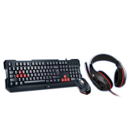 Special Gaming Set: Keyboard + Mouse + Headphones (Wired) Genius KMH-200 russian 31280230109-R Color:black Special Gaming Set: Keyboard + Mouse + Headphones (Wired) Genius KMH-200 russian 31280230109-R Color:black