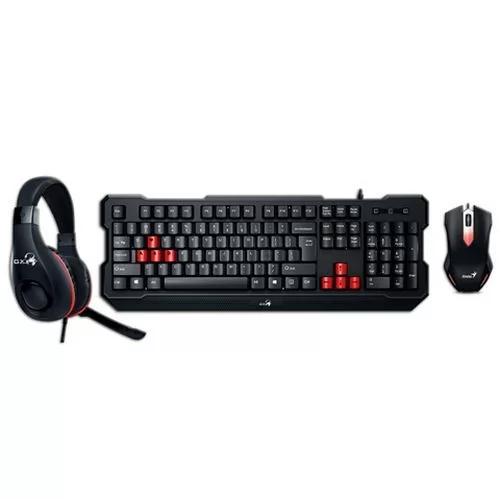 Special Gaming Set: Keyboard + Mouse + Headphones (Wired) Genius KMH-200 russian 31280230109-R Color:black Special Gaming Set: Keyboard + Mouse + Headphones (Wired) Genius KMH-200 russian 31280230109-R Color:black