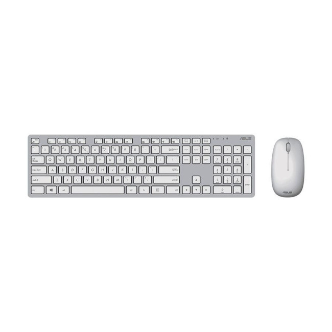 Wireless Keyboard and Mouse Set Asus W5000 Copilot white W5000