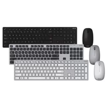 סט מקלדת ועכבר אלחוטי Asus W5000 Wireless Keyboard and Mouse שחור W5000 KEYBOARD+MOUSE/BK/IL