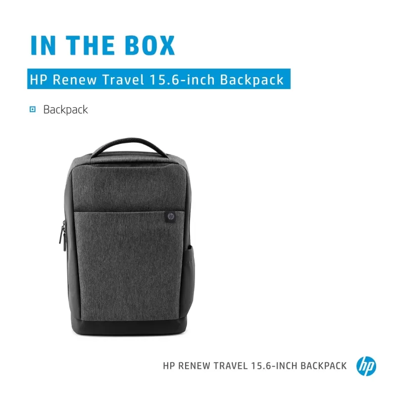 תיק גב למחשב נייד HP Renew Backpack 15.6 אפור 2Z8A3AA מצב:מחודש תיק גב למחשב נייד HP Renew Backpack 15.6 אפור 2Z8A3AA מצב:מחודש