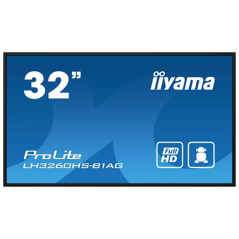 Цифровой рекламный экран IIYAMA LH3260HS-B1AG 32" ProLite VA FHD 60Hz 8ms Android 24/7 LH3260HS-B1AG