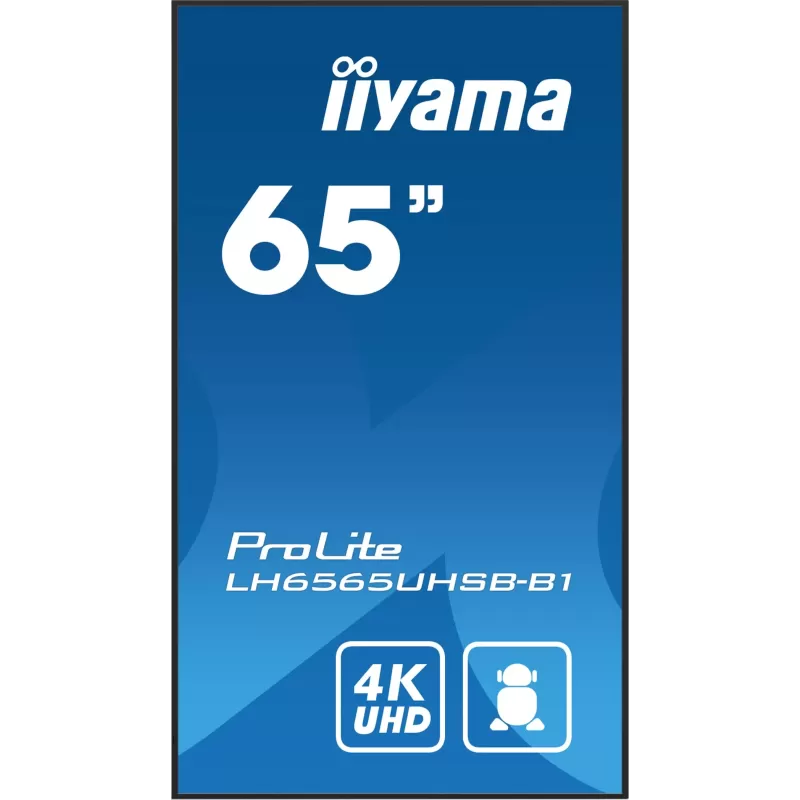 Дисплей для вывесок IIYAMA 65" ProLite IPS 4K Android 24/7 LH6565UHSB-B1