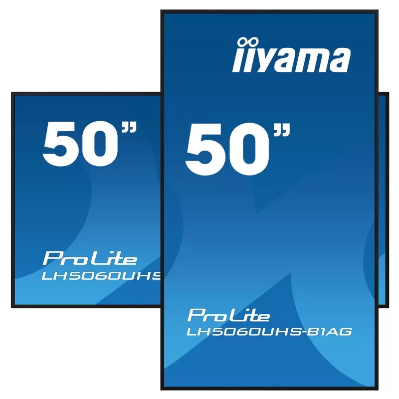 מסך שילוט דיגיטלי IIYAMA LH5060UHS-B1AG 50" ProLite IPS 4K UHD Android 24/7 LH5060UHS-B1AG