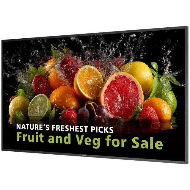 Дисплей для вывесок Philips 55BDL5050D 55" Signage 4K 600nits 24/7 Android 14 WiFi 55BDL5050D/00 Цвет:чёрный
