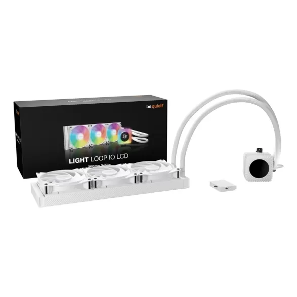 קירור נוזלי be quiet! LIGHT LOOP IO LCD 360mm לבן קירור נוזלי be quiet! LIGHT LOOP IO LCD 360mm לבן