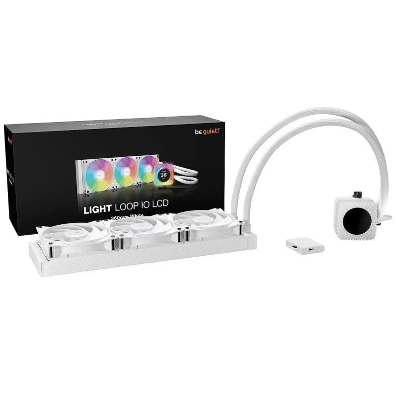 קירור נוזלי be quiet! LIGHT LOOP IO LCD 360mm לבן קירור נוזלי be quiet! LIGHT LOOP IO LCD 360mm לבן