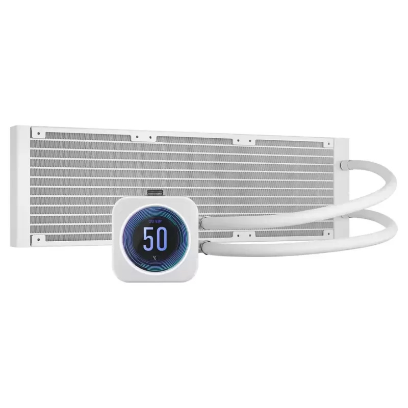 Liquid cooling Corsair iCUE H150i ELITE LCD XT Display, white 360mm