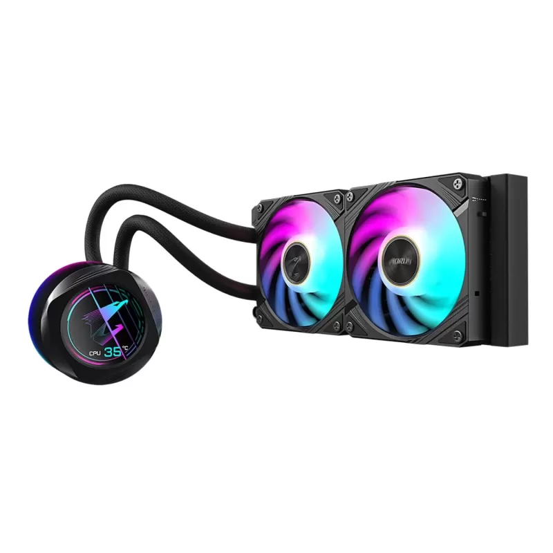 קירור נוזלי Gigabyte AORUS WATERFORCE X II 240 240mm - יבואן רשמי קירור נוזלי Gigabyte AORUS WATERFORCE X II 240 240mm - יבואן רשמי