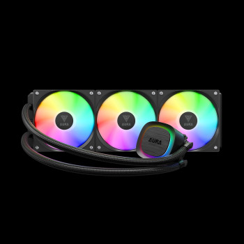 קירור נוזלי Gamdias AURA GL360 V2 360mm צבע שחור..