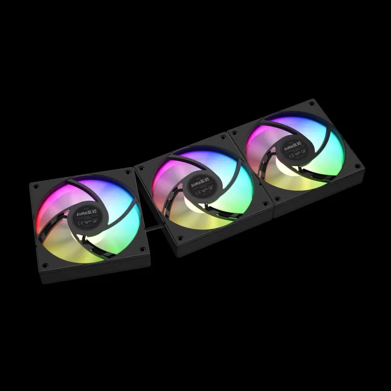 קירור נוזלי Gamdias AURA GL360 V2 360mm צבע שחור קירור נוזלי Gamdias AURA GL360 V2 360mm צבע שחור