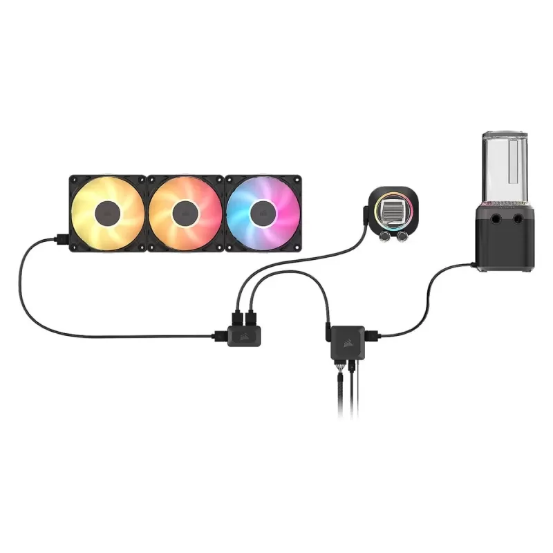 Жидкостное охлаждение Corsair Hydro X iCUE Link XH505i RX 360 RGB Cooling Kit black
