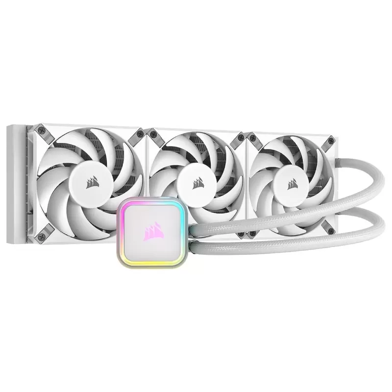 Liquid cooling Corsair iCUE H150i RGB ELITE - white 360mm