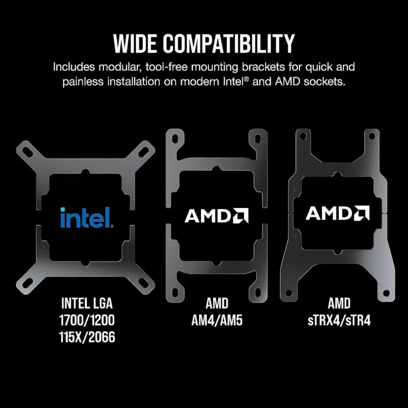 Liquid cooling Corsair iCUE H150i RGB ELITE - white 360mm