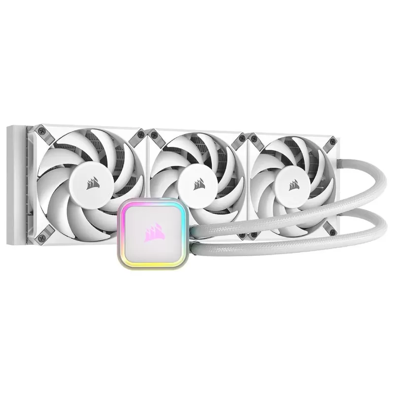 Liquid cooling Corsair iCUE H150i RGB ELITE - white 360mm