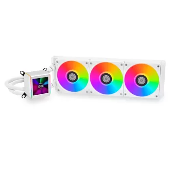קירור נוזלי LIAN-LI Galahad II LCD 360 AIO לבן 360mm