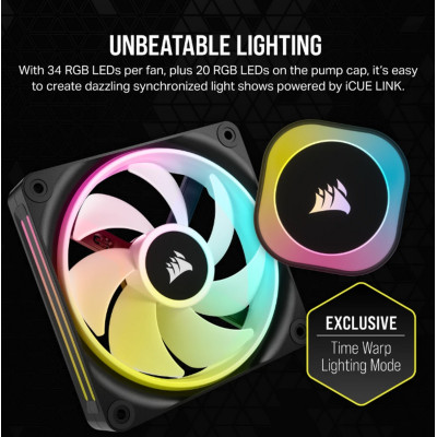 Liquid cooling Corsair iCUE LINK H150i RGB - black 360mm Liquid cooling Corsair iCUE LINK H150i RGB - black 360mm