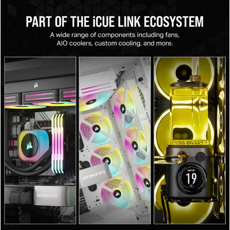Liquid cooling Corsair iCUE LINK H150i RGB - black 360mm