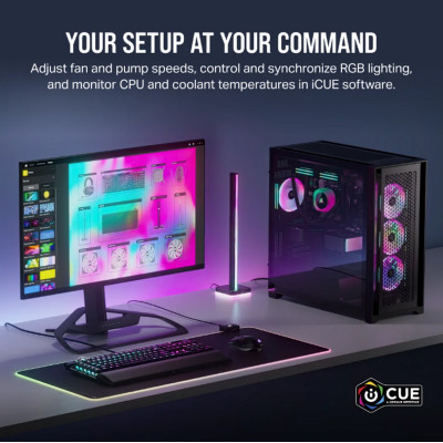 Liquid cooling Corsair iCUE LINK H150i RGB - black 360mm Liquid cooling Corsair iCUE LINK H150i RGB - black 360mm