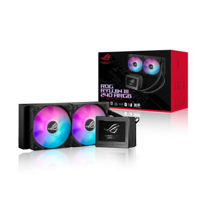 Водяное охлаждение Asus ROG RYUJIN III 240 ARGB 240mm Цвет:черный Водяное охлаждение Asus ROG RYUJIN III 240 ARGB 240mm Цвет:черный