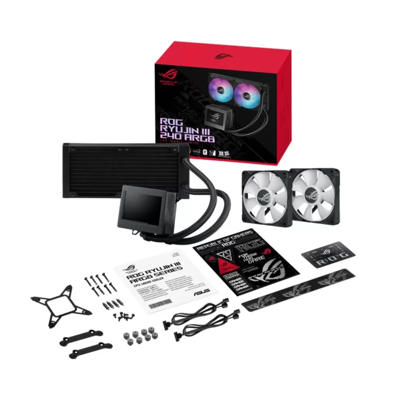 Liquid cooling Asus ROG RYUJIN III 240 ARGB 240mm Color:black Liquid cooling Asus ROG RYUJIN III 240 ARGB 240mm Color:black