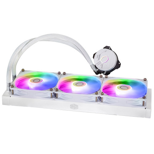 קירור נוזלי Cooler Master 360L Core ARGB לבן CPU Liquid Cooler