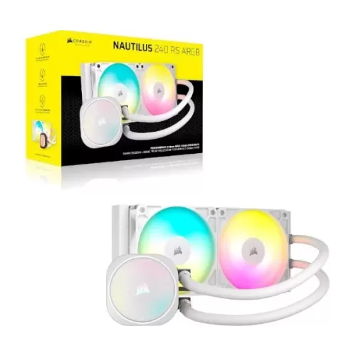 Liquid cooling Corsair NAUTILUS 240 RS ARGB white 240mm