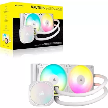 Жидкостное охлаждение Corsair NAUTILUS 240 RS ARGB white 240mm
