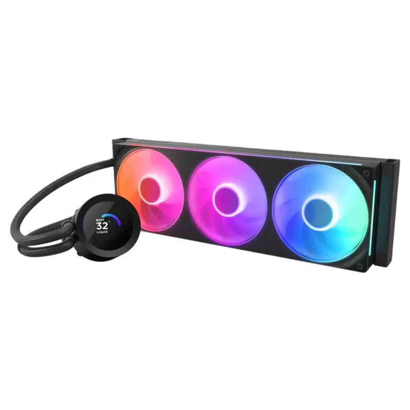 קירור נוזלי NZXT Kraken Plus 360 RGB צבע שחור